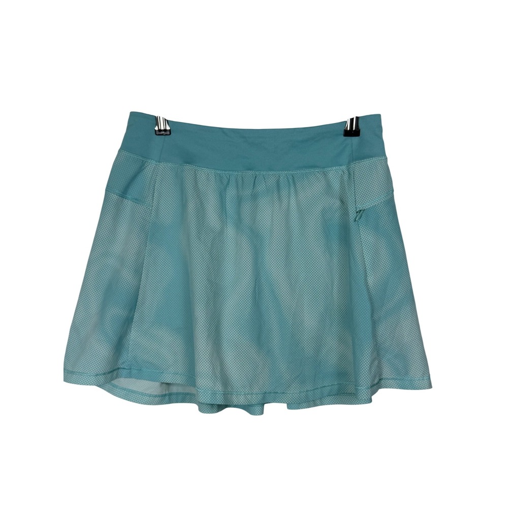 All In Motion Athletic Skort Girl's XXL(18) Teal‎ Blue Dot Pleated Active Skirt